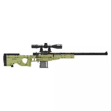 Caliber Gourmet Building Blocks Sniper Rifle Toy, Multi Color
