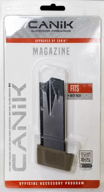 CANIK MAG MC9 15RD 9MM FULL EXT FDE