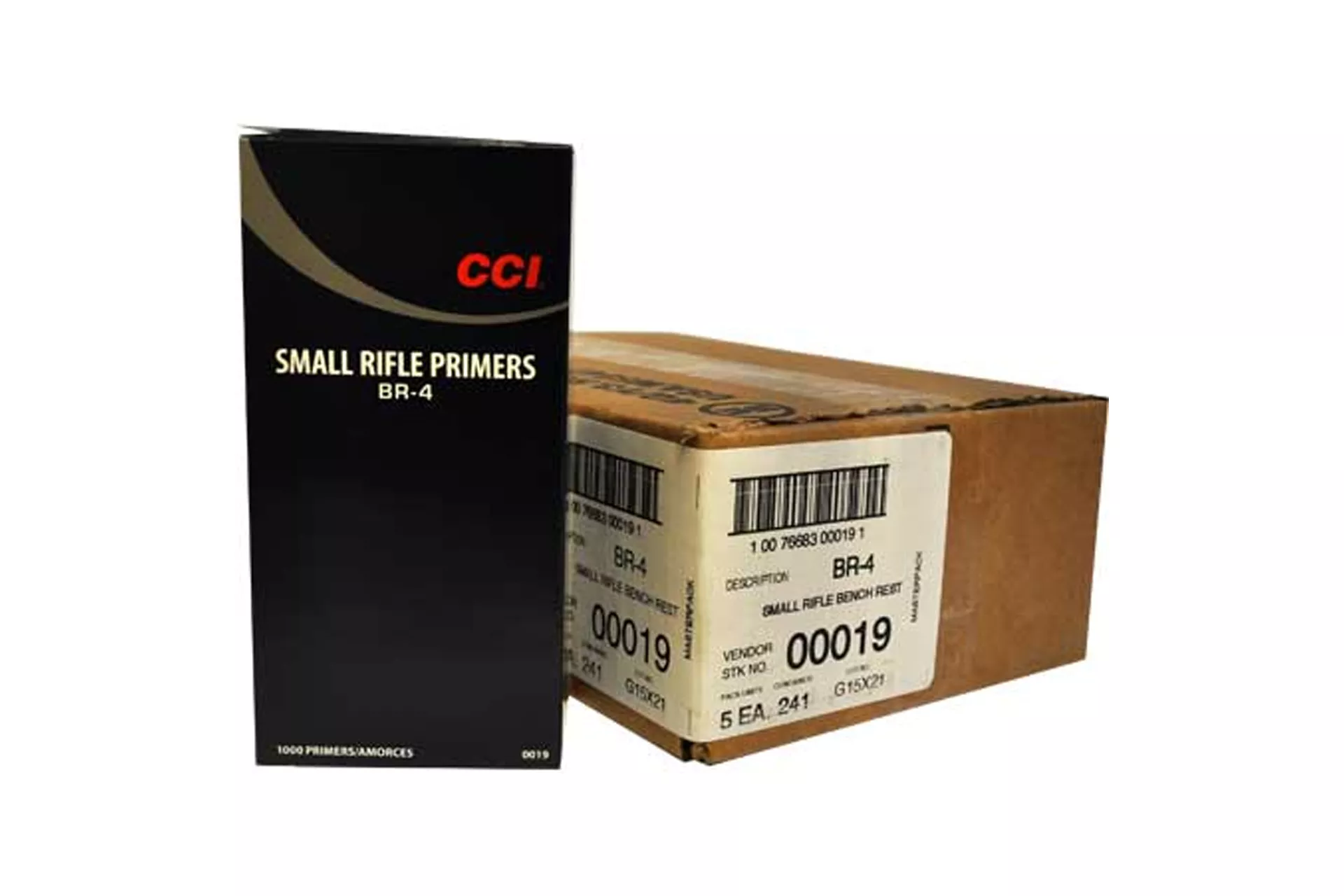 CCI 0019 BR4 Small Rifle Primers – 5000ct Case – 19