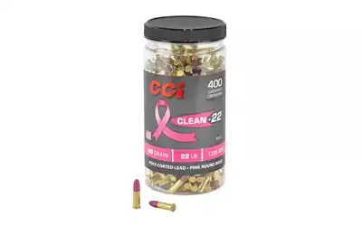 CCI .22LR 40gr Clean-22 Pink Soft Point 400 Round Box