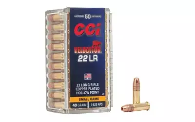 CCI .22LR 40gr Velocitor Gilded Lead Hollow Point 50 Round Box