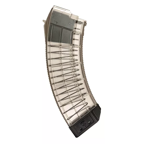 CENT MAG US PALM AK47 BLK POLYCARB 30RD