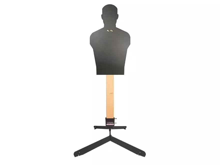 Challenge Targets Full Size Silhouette Rifle/Handgun Target with Static Stand AR500 Steel