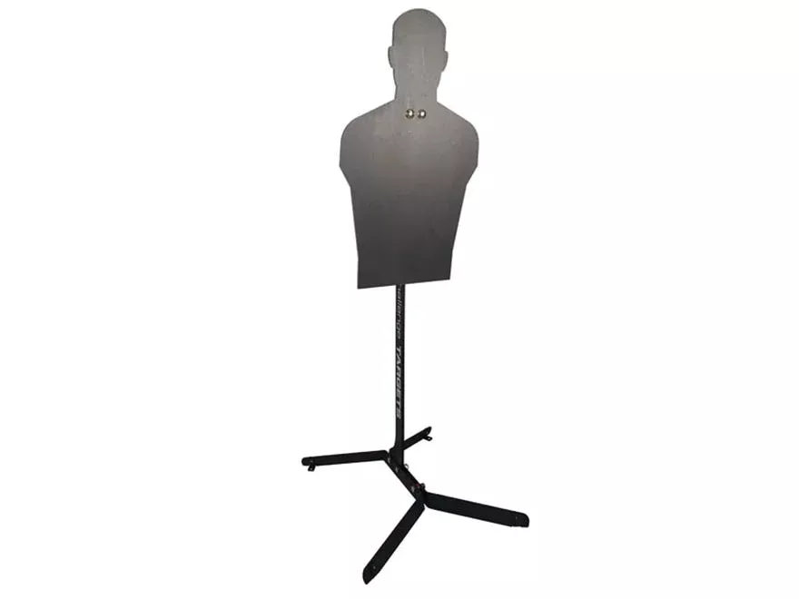 Challenge Targets Full Size Silhouette Rifle Rated Target 3/8″ AR500 Steel with Armor Post