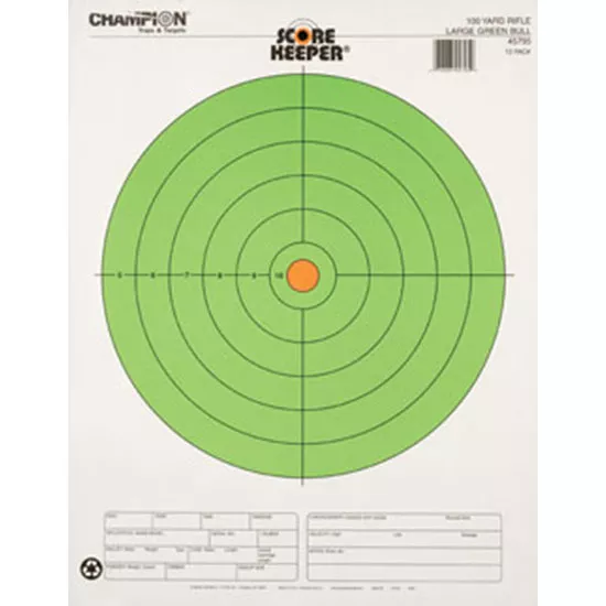CHAMP 100YD LARGE GREEN BULL 12PK