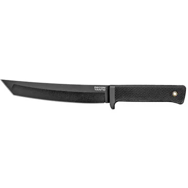 Cold Steel Recon Tanto, Fixed Blade Knife, 7" Blade, SK-5 with Black Tuff-Ex Finish, Includes Secure-Ex Sheath CS-49LRT