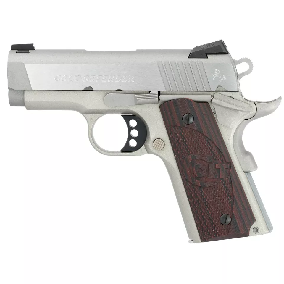 Colt Defender Stainless Steel .45 ACP 3" Barrel 7-Round G10 Grips