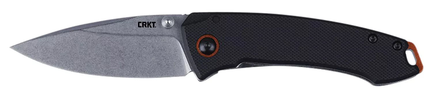 CRKT 2522 TunaCompact 2.73″ Plain Stonewashed 8Cr13MoV SS Blade, Black G10/SS Handle, Includes Pocket Clip