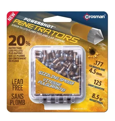 Crosman Gold Flight Lead Free Pellets, .177 Cal, 8.5gr 125 Pack