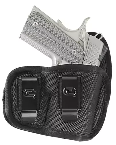 Crossfire Shooting Gear CRFCYCLSA1C3R The CycloneIWB/OWB Size 03 Black Foam Laminate Belt Clip Fits Compact 3-3.50" Barrel Right Hand