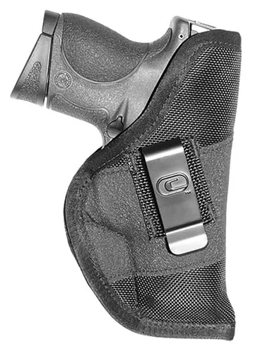 Crossfire Shooting Gear CRFGRPCLPSA1M1 The GripIWB Size 01 Black Ballistic Nylon Belt Clip Fits Micro 1-1.50" Barrel Ambidextrous