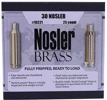 Custom Reloading Brass 30 FALSEsler, Pack Of 25 Md: 10221