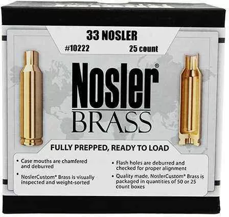Custom Reloading Brass 33 FALSEsler, Per 25 Md: 10222