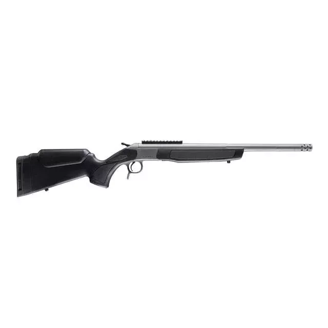 CVA Scout TD Single Shot Rifle .400 Legend 20″ Threaded Stainless Barrel Black Stock 0 MOA Pic Rail