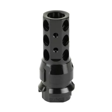 Dead Air Armament Key Mount, Muzzle Brake, 45 Caliber, 11/16X24, Nitride Finish, Black DA163
