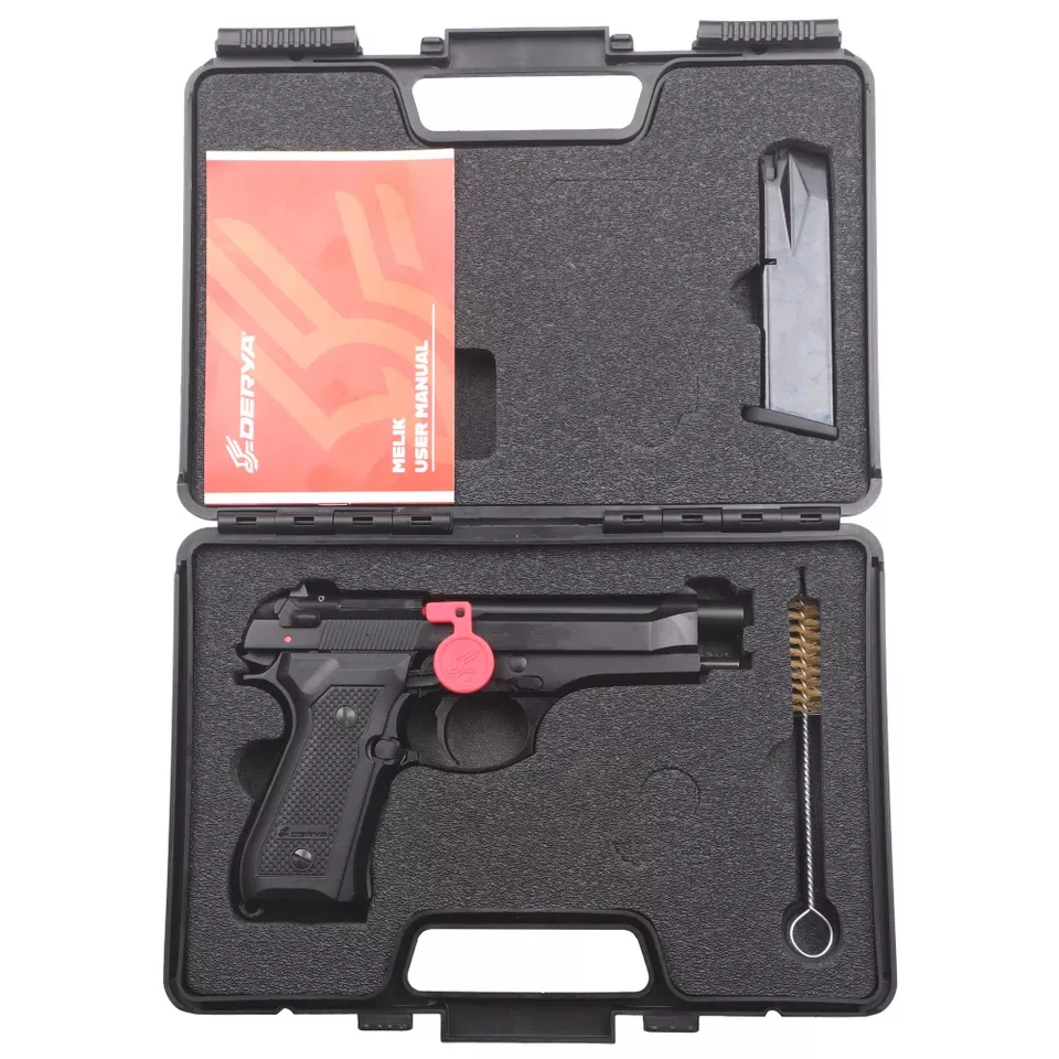 Derya Melik 9mm Pistol 4.9" Barrel 17-Round Black