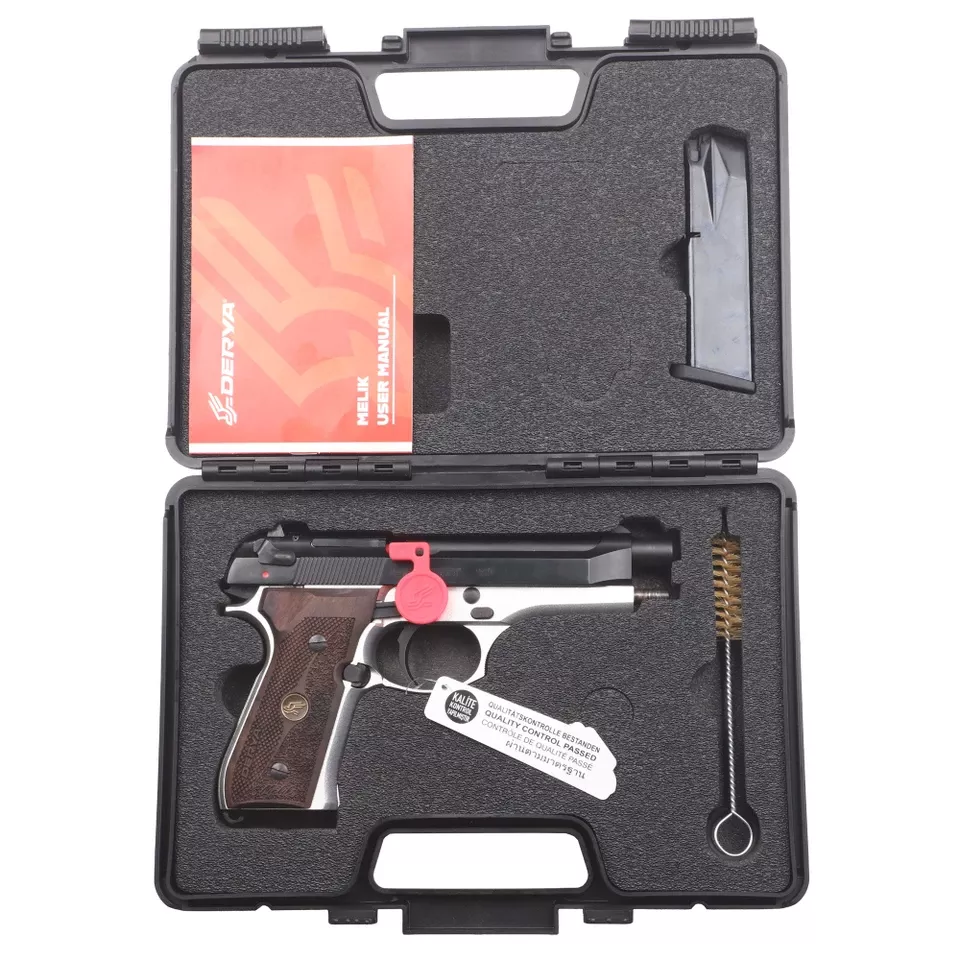 Derya Melik 9mm Pistol, 4.9" Barrel, 17-Round Capacity, Two-Tone Finish