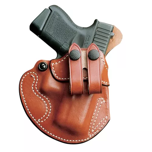 DeSantis Gunhide 028TAB2Z0 Cozy PartnerBelt Tan Leather Belt Loop Fits Glock 17/19/22/23/31/32/36/47 Right Hand