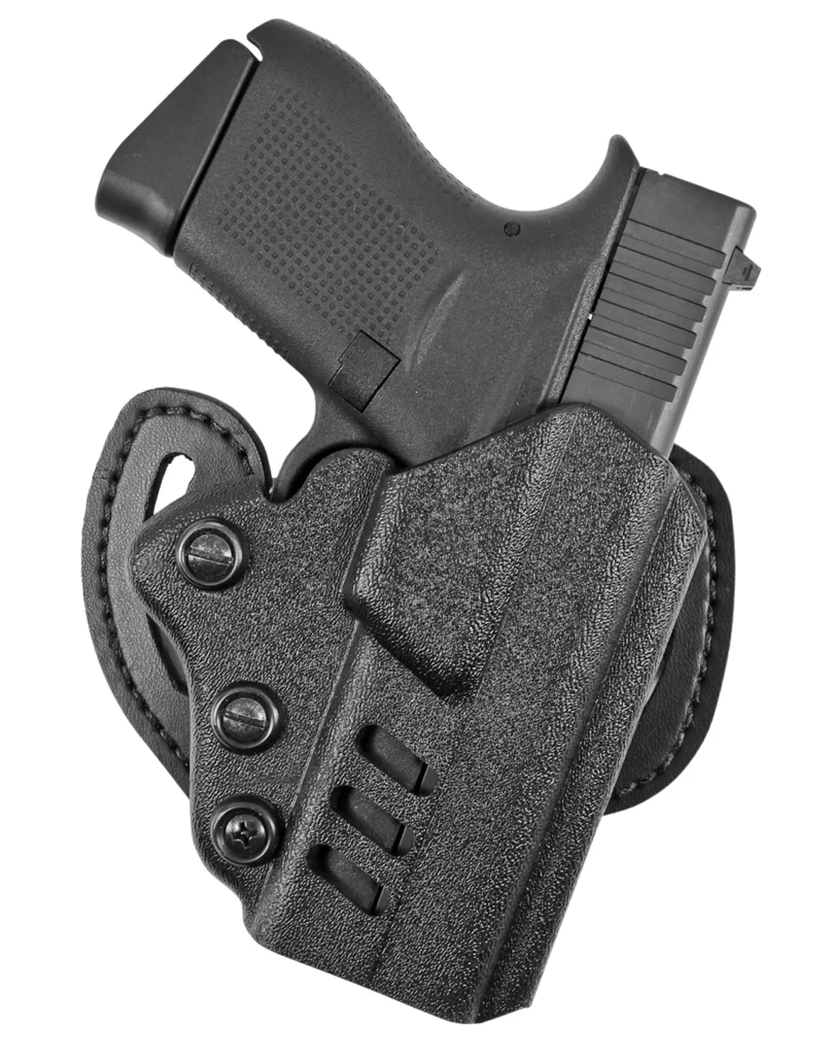 DeSantis Gunhide 042KAB6Z0 FacilitatorOWB Black Kydex Belt Slide Compatible w/Glock 19/23 Belt 1.75" Wide Right Hand
