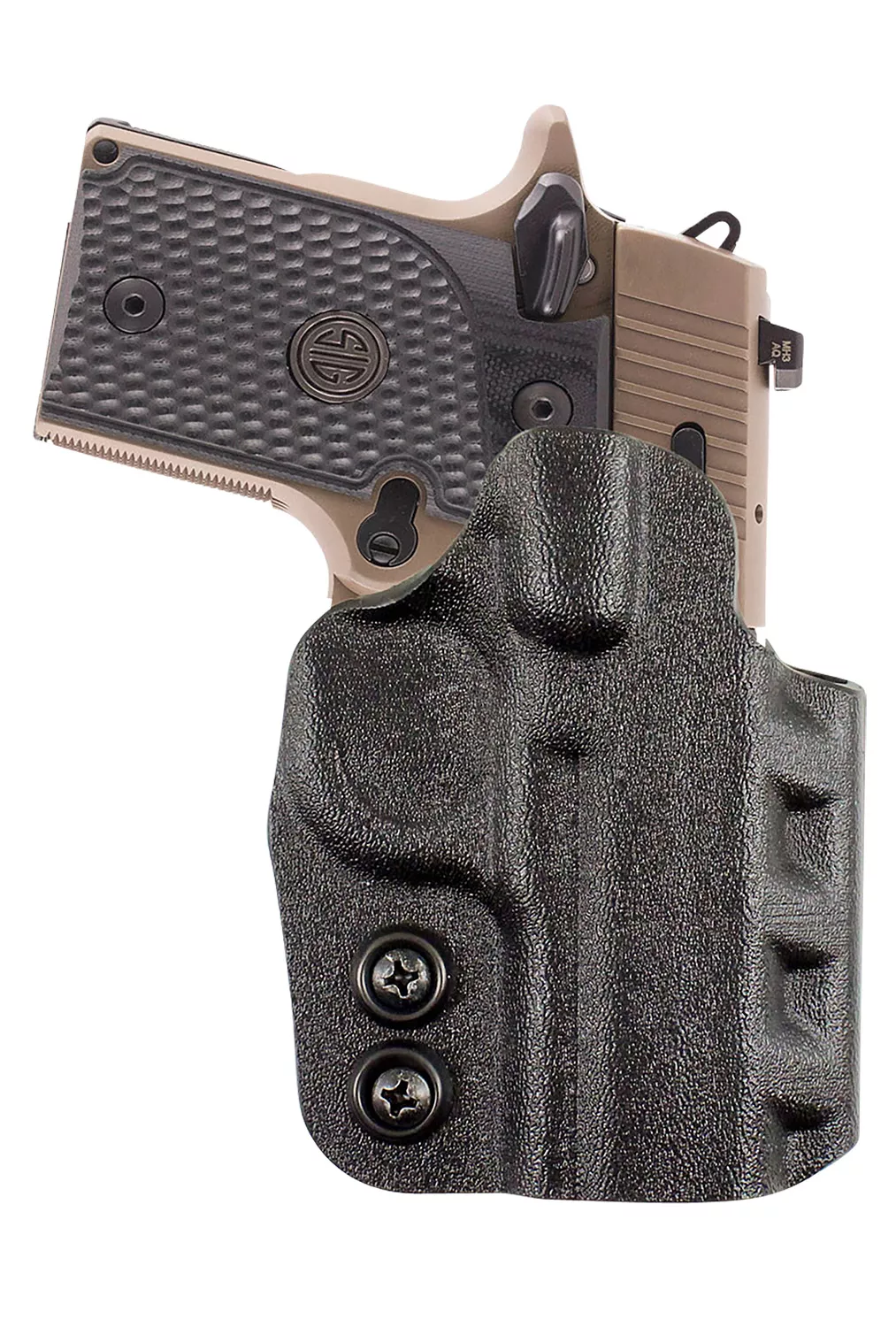 DeSantis Gunhide D94KA1RZ0 CazzutoOWB Black Kydex Paddle Fits S&W M&P 9 Shield EZ Right Hand