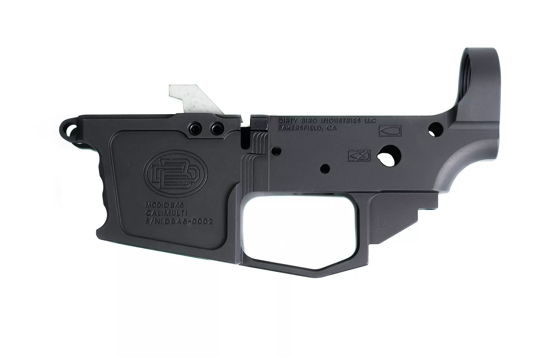 Dirty Bird DB45 AR-45 Stripped Billet Lower Receiver – D163