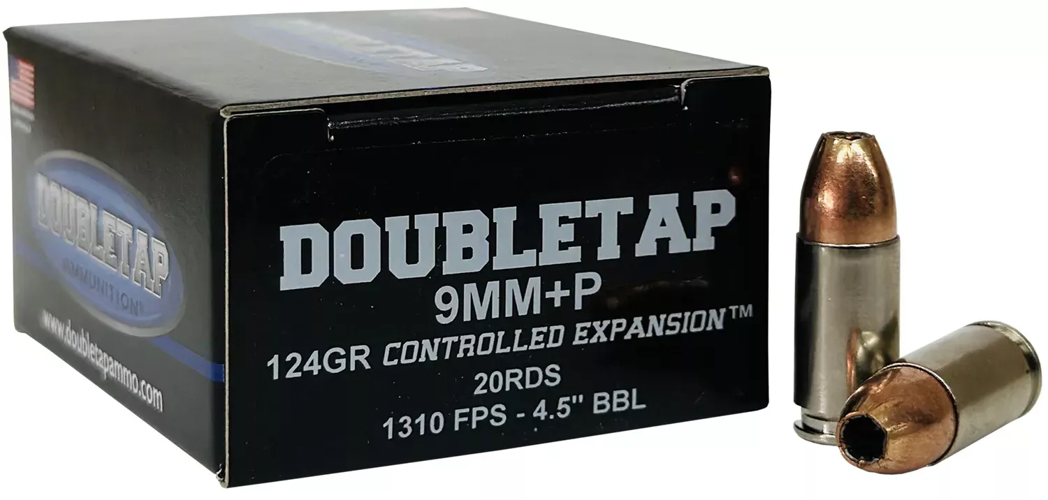 Double Tap Ammunition 9mm 124 GR, 20-Round Box