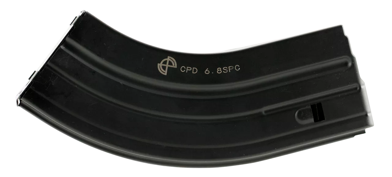 Duramag 2868041207CPD 6.8 SPC 28Rnd Black w-Gray Follower Steel Magazine – 2868041207CPD