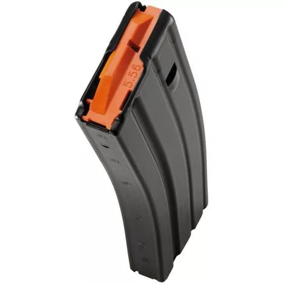 DURAMAG Stainless Steel 5.56/.223 10/30 Magazine – Orange Follower – 3023041178CPDL10
