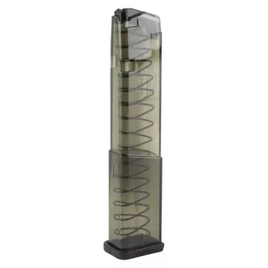 Elite Tactical Systems Group Magazine, 9MM, 19 Rounds, Fits Glock 43X, Carbon Smoke