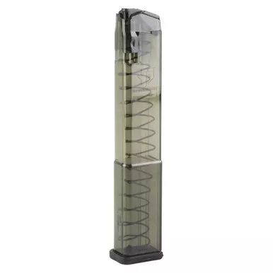 Elite Tactical Systems Group Magazine, 9MM, 32 Rounds, Fits Glock 17/19/26, Carbon Smoke