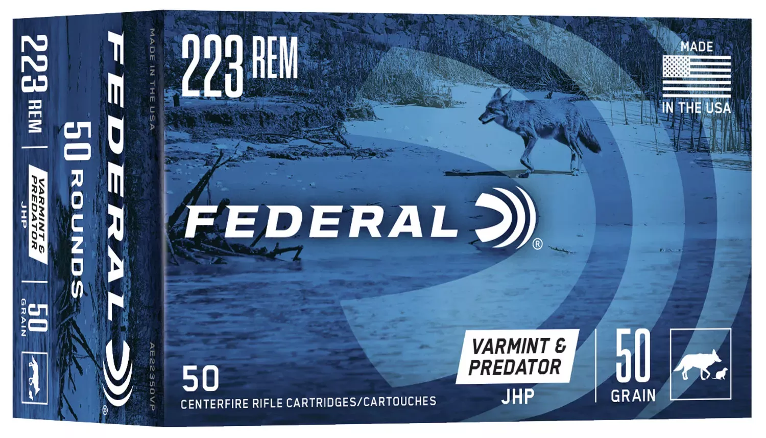 Federal Ammunition American Eagle .223 Remington 50 gr Hollow point, 50-Round Box