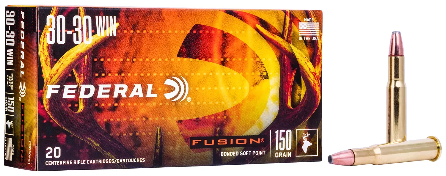 Federal Ammunition Fusion .30-30 Winchester 150 gr Flat nose, 20-Round Box