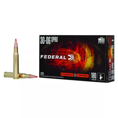 Federal Fusion - 30-06 Springfield, 180Gr, Polymer Tip, 20-Round Box