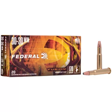 Federal Fusion, 30-30, 170 Grain, Flat Soft Point, 20 Round Box F3030FS2