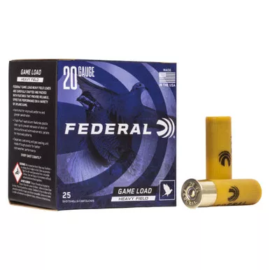 Federal GameShok - 20 Gauge 2.75", #7.5, Partition, 25-Round Box