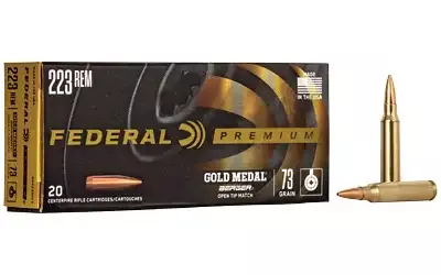 Federal Gold Medal .223 Rem 73gr Berger BTT 20 Round Box