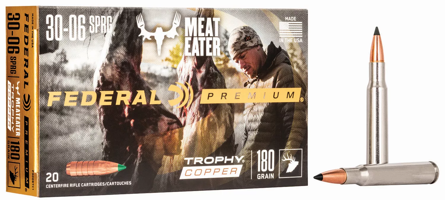 Federal P3006TC1 Premium30-06Springfield 180gr Trophy Copper 20 Per Box/10 Case