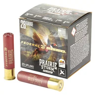 Federal Prairie Storm - 28 Gauge 3", #6, Partition, 25-Round Box