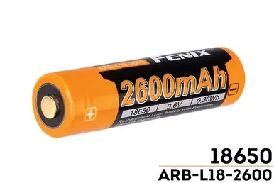 Fenix ARB-L18 High Capacity 18650, 2600 mAh Battery