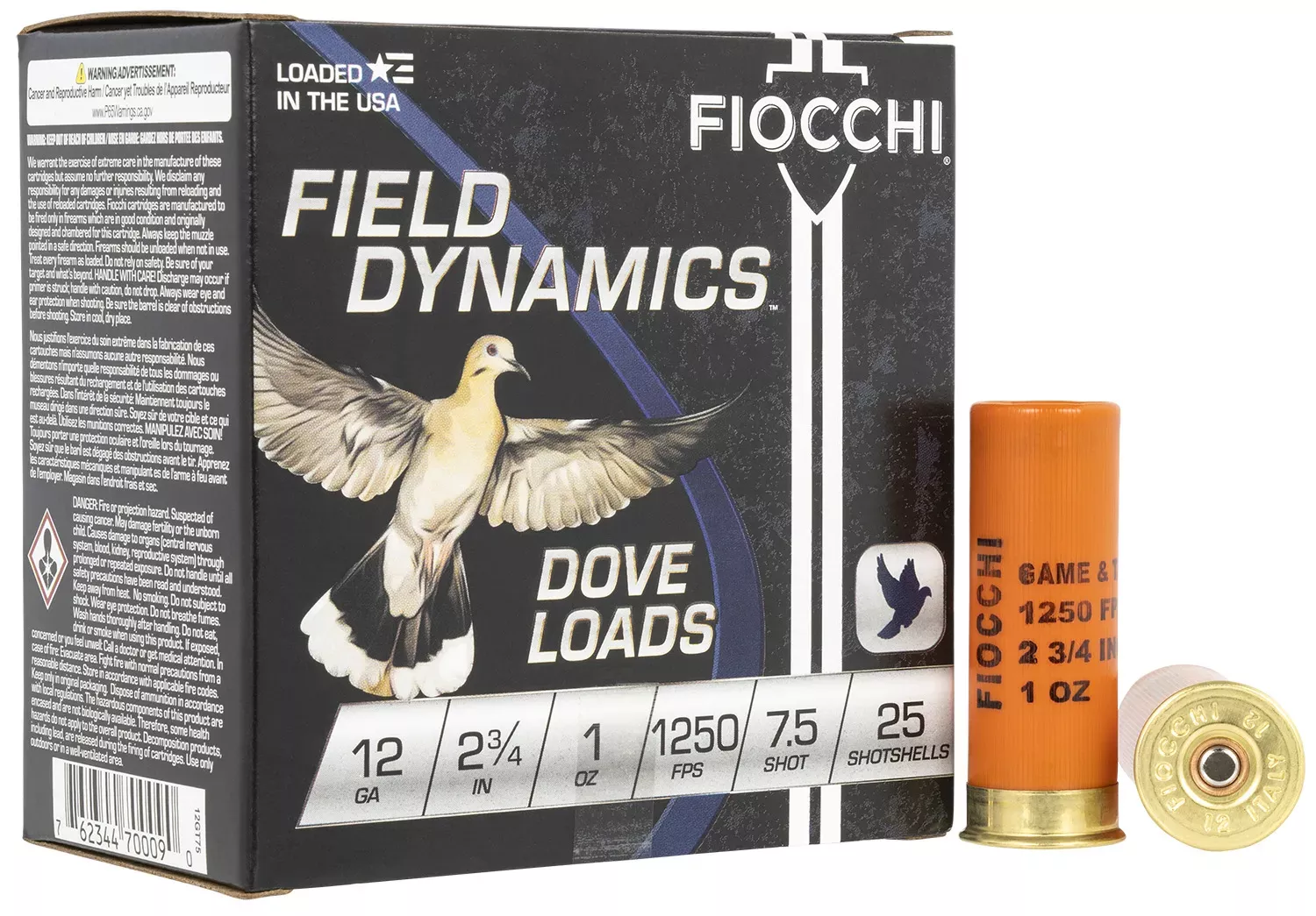 Fiocchi 12 Gauge Lead, 25-Round Box