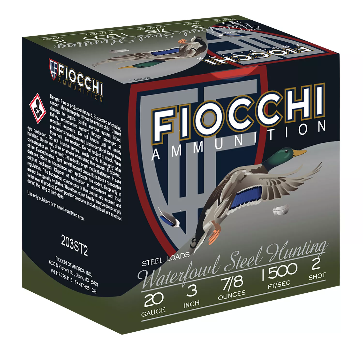 Fiocchi 203ST2 Flyway20Gauge 3″ 7/8oz 2Shot 25 Per Box/10 Case