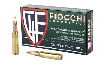 Fiocchi Ammunition 308 Win 150gr FMJ 20 Round Box