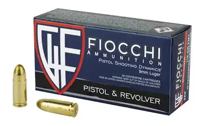 Fiocchi Ammunition 9mm 115gr FMJ 50 Round Box