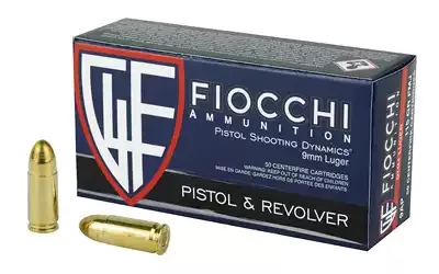 Fiocchi Ammunition 9mm 147gr FMJ 50 Round Box