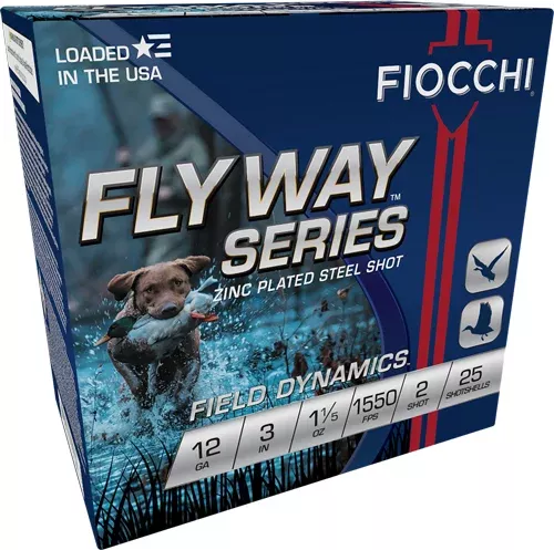 FIOCCHI FLYWAY 12GA 3" 1-1/5OZ - #2 1550FPS 25RD 10BX/CS