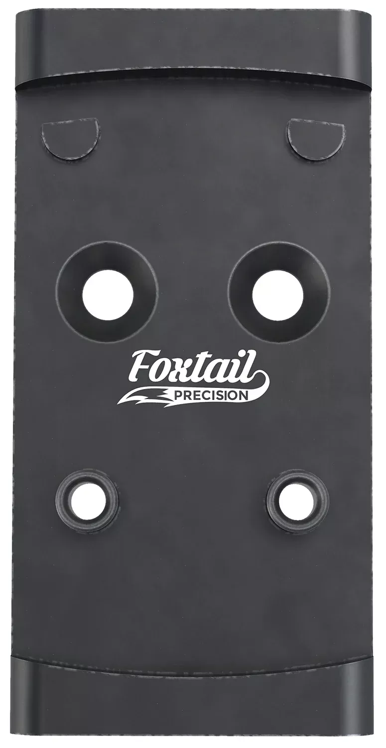 Foxtail Precision 100010 Adapter Plate Black Anodized Aluminum, Compatible w/Glock MOS, Holosun 407K/507K/EPS Carry Pattern Footprint Mount