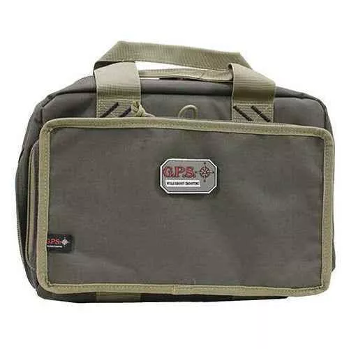 G Outdoors Inc. Quad Pistol Case Green/Khaki Md: GPS-1310PCRK