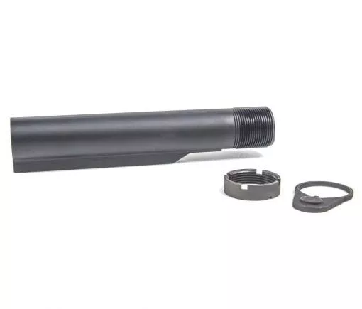 Geissele Premium MIL-SPEC Buffer Tube, 7075-T6, AR-15/M4 – Black – 08-162B