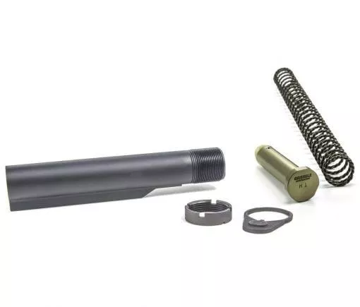 Geissele Premium MIL-SPEC Buffer Tube Assembly with Super 42, H1, 7075-T6, AR-15/M4 – Black – 08-163B