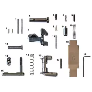 Geissele Super Duty Lower Parts Kit, DDC. No Grip